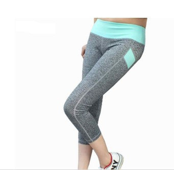 Women Sports Leggings Capris Fitness Legging Elastic Slim Pants